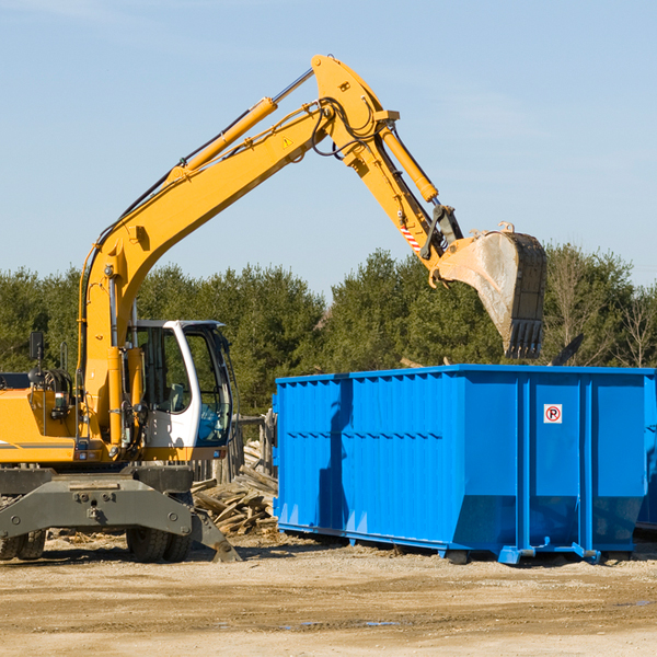 can i choose the location where the residential dumpster will be placed in Conroe